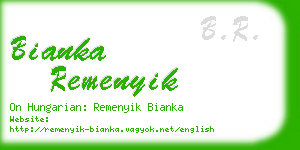 bianka remenyik business card